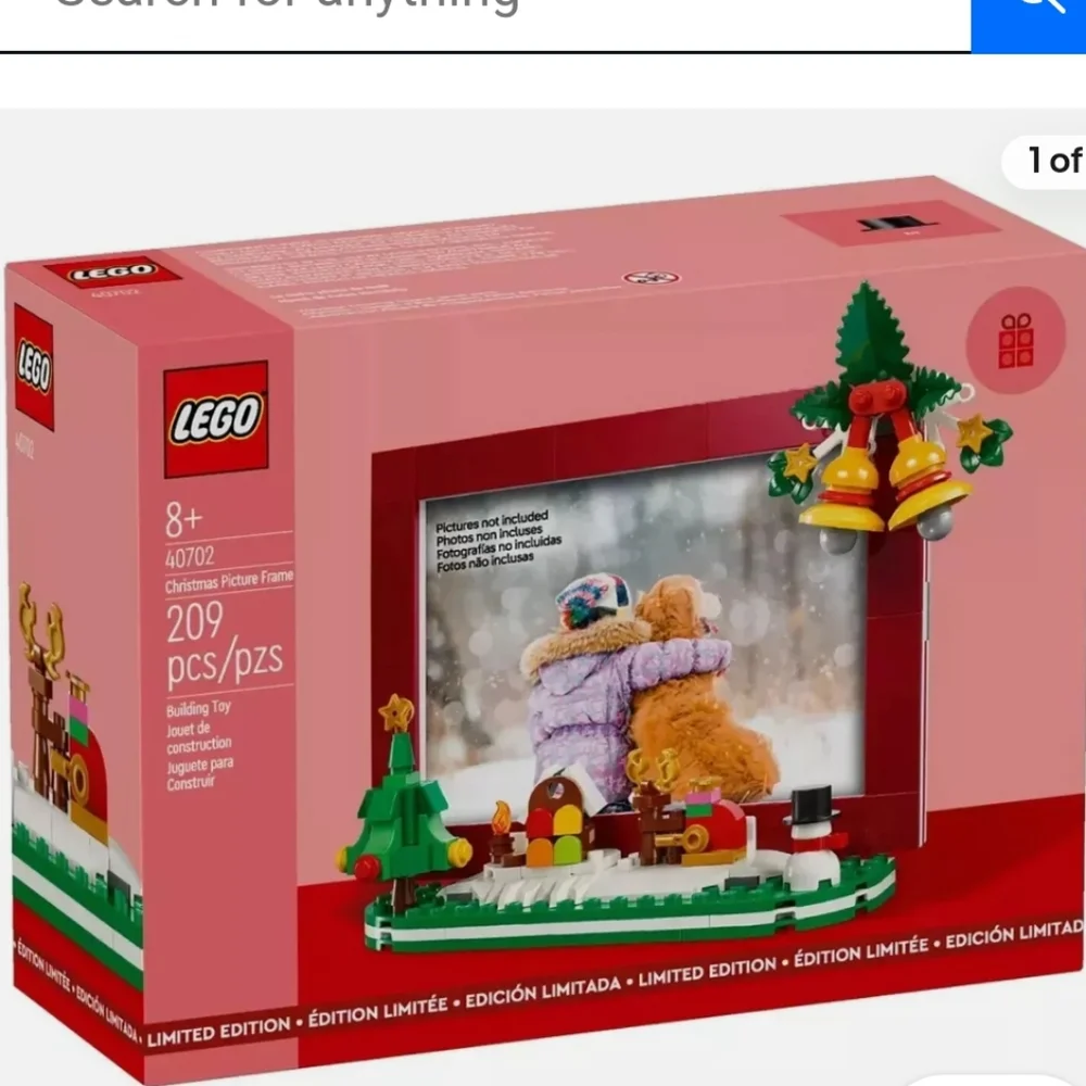 LEGO Christmas Picture Frame Set